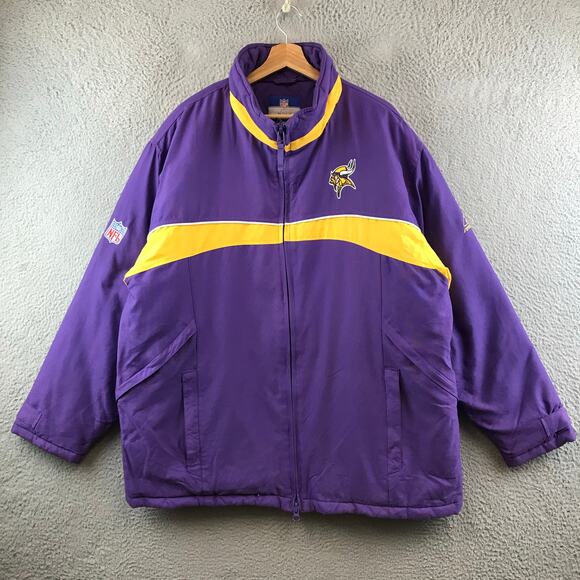 Vintage Minnesota Vikings Official NFL Full Zip Reebok Jacket Men’s Size L - Picture 1 of 12